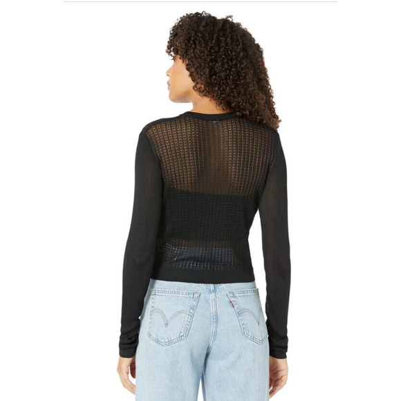 FREE PEOPLE H20 CREW PULLOVER black - Picture 2 of 3